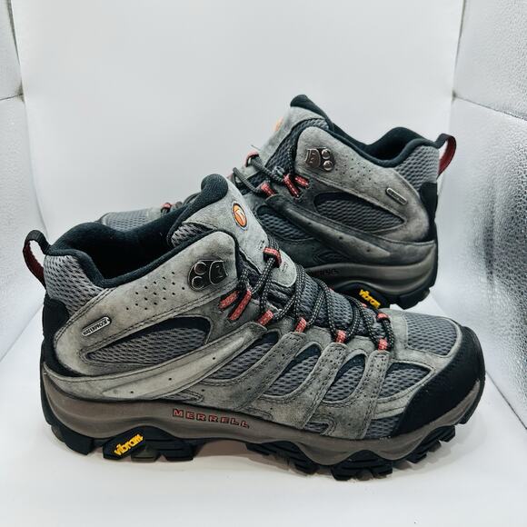 Size 9.5 - Merrell Men's Moab 3 Mid Waterproof Hiking Boot Vibram TC5 J035833 - Picture 1 of 7